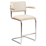Upholstered Cesca Arm Bar Stool