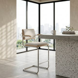 Upholstered Cesca Arm Bar Stool